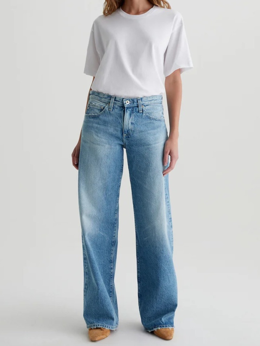 AG | Adria Jean Low-Rise Wide Leg Size: 26